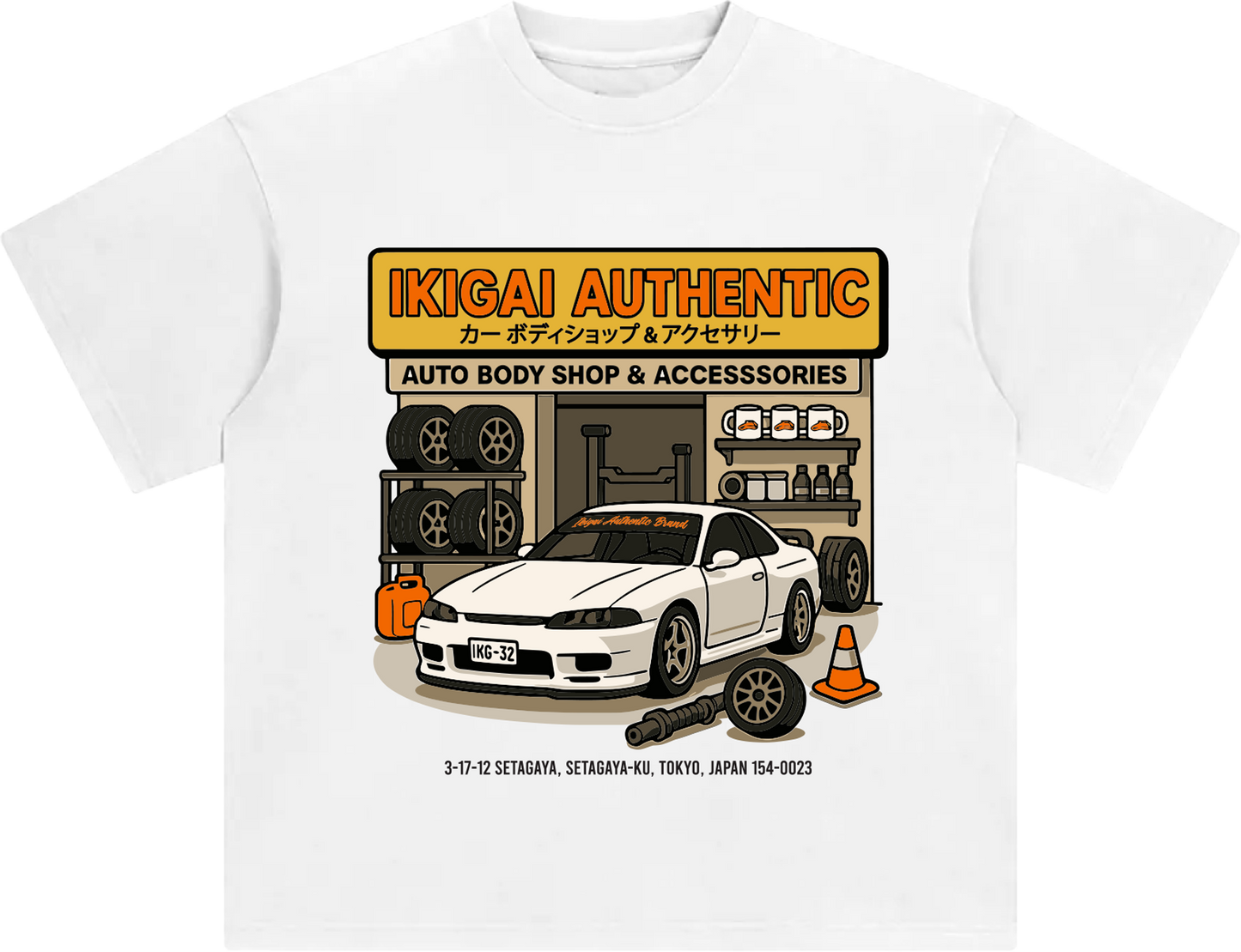 Tokyo Auto Body Shop Tee