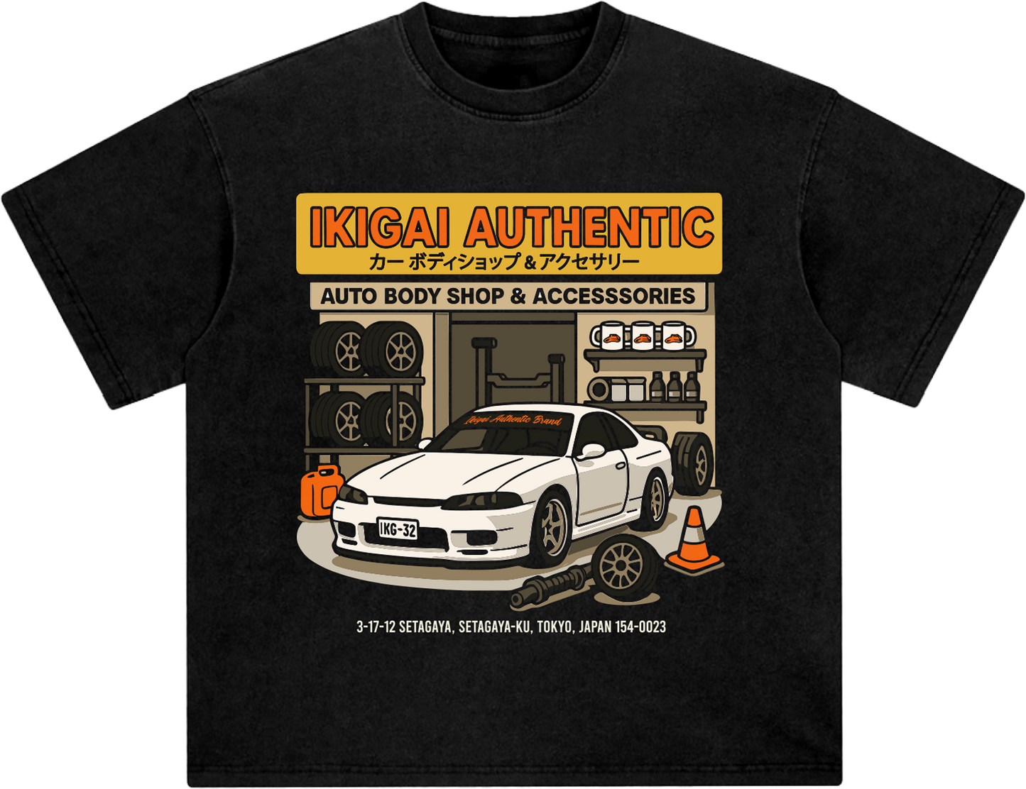 Tokyo Auto Body Shop Tee