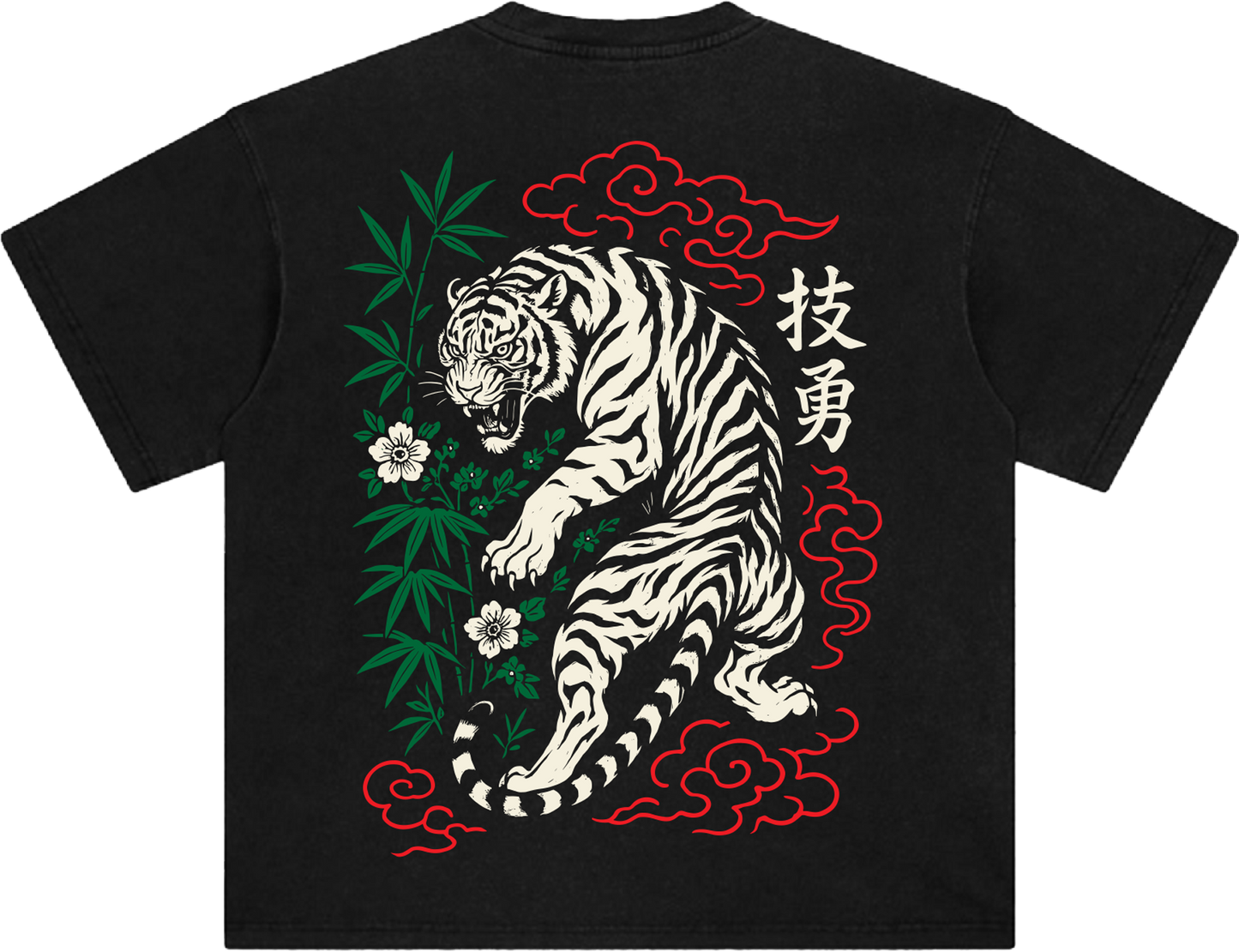 Tokyo White Tiger Tee