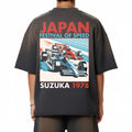 Premium Festival of Speed Sun Fade Raw Edge Heavyweight T-Shirt