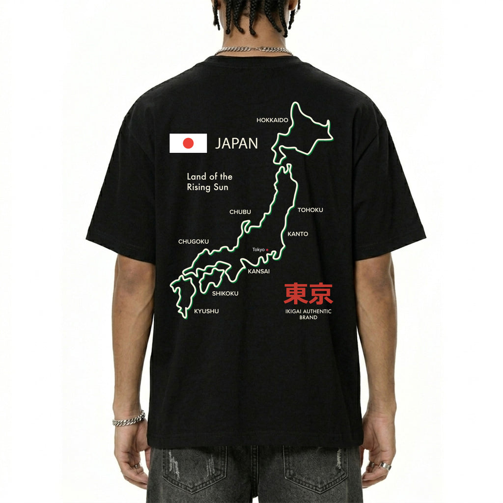 Rising Sun Map Tee