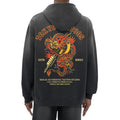 Tokyo Tattoo Studio Premium Sunfade Heavyweight Fleeced Hoodie