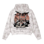 Japan Racing Team Premium Dirty Washed Zip-Up Fleece Hoodie