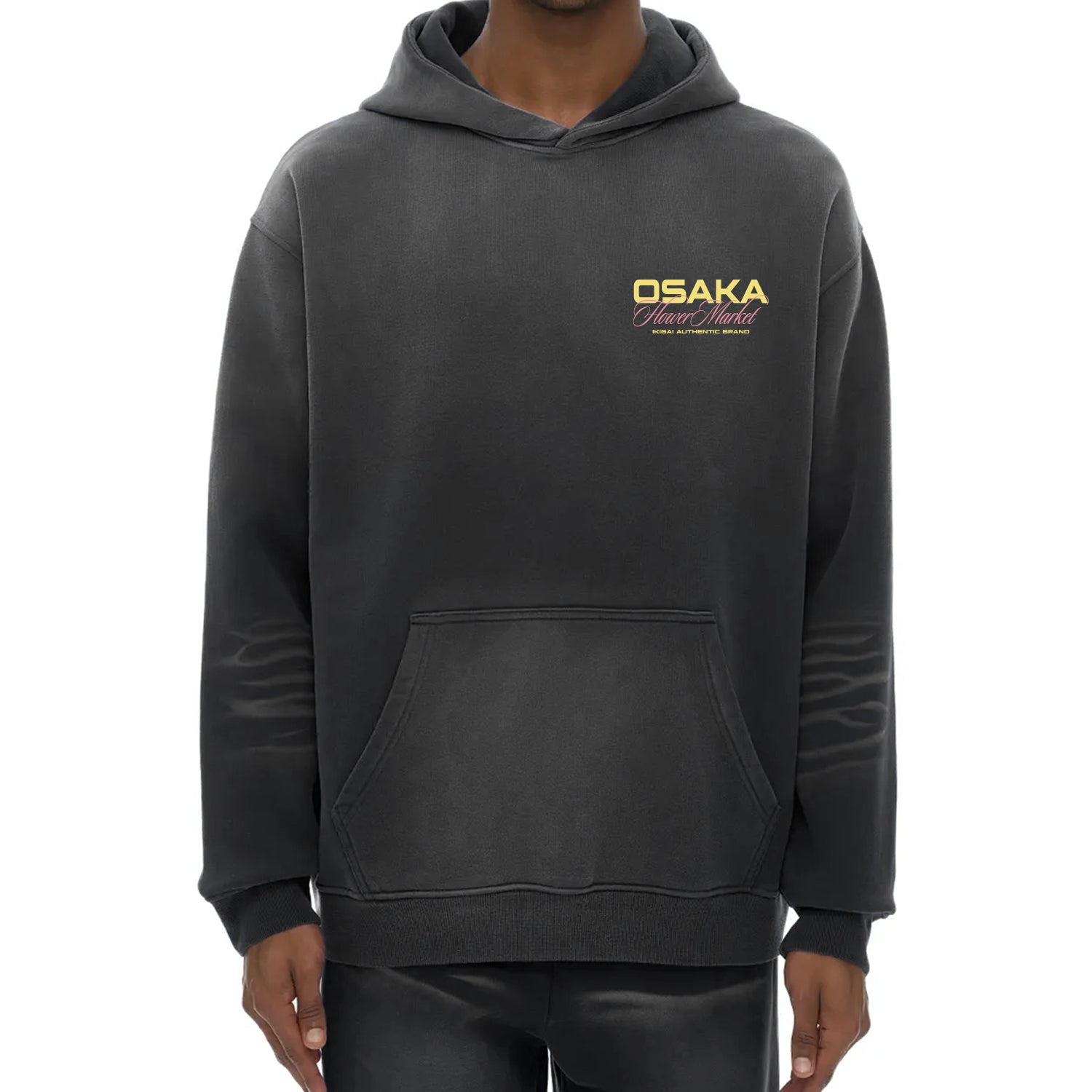 Osaka Flower Market Premium Sunfade Heavyweight Fleeced Hoodie