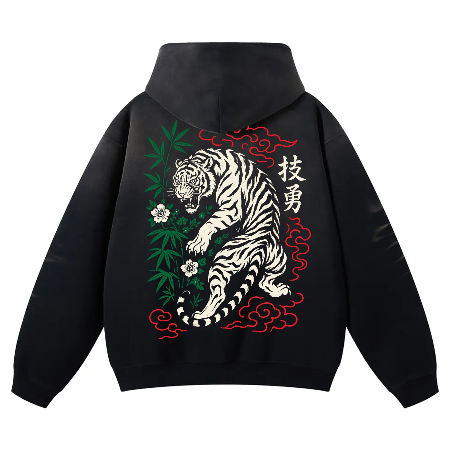Tokyo White Tigers Premium Sunfade Heavyweight Fleeced Hoodie