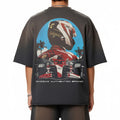 Premium Tokyo Racer Sun Fade Raw Edge Heavyweight T-Shirt