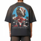 Premium Tokyo Racer Sun Fade Raw Edge Heavyweight T-Shirt