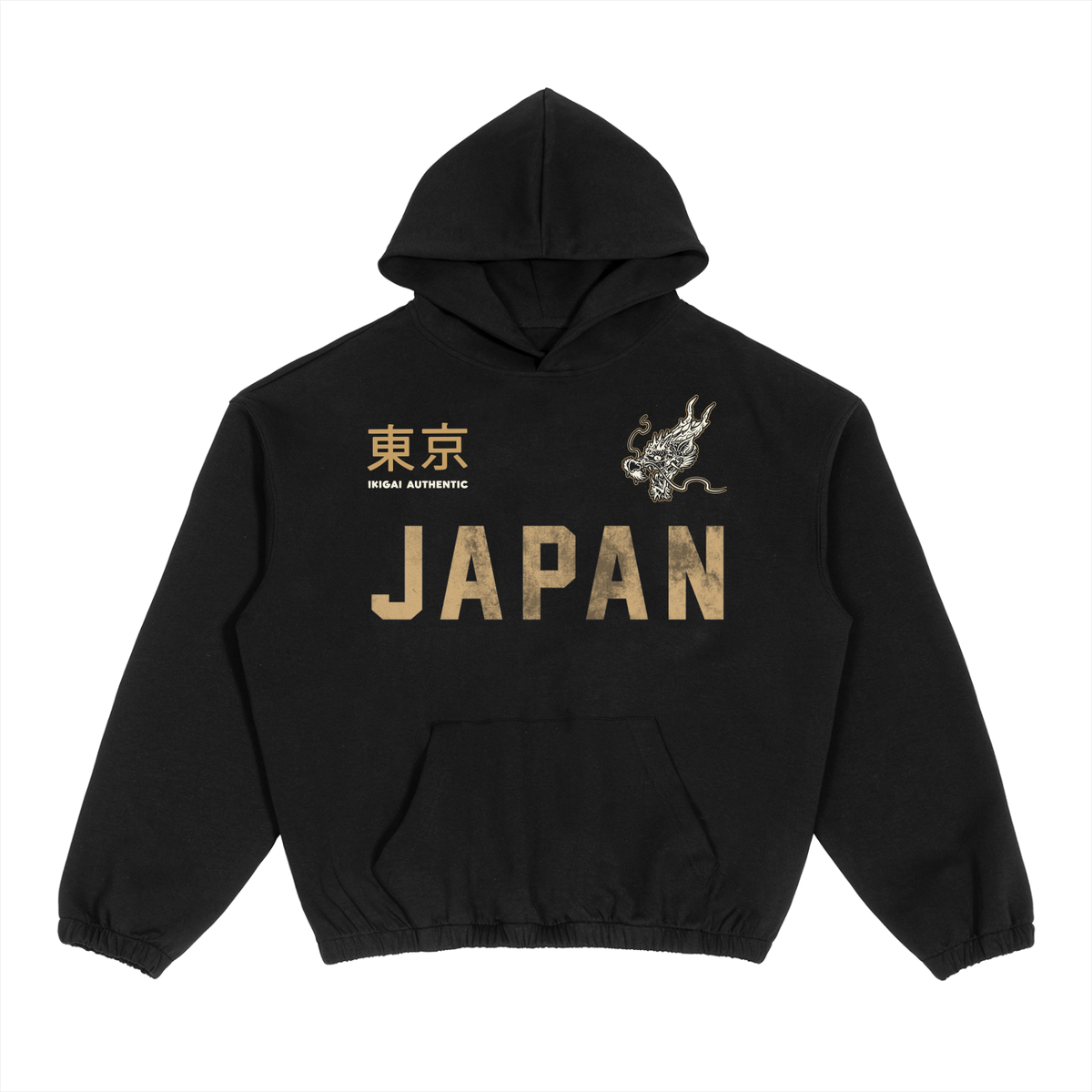 DRAGON Boxy Cinched Hem Hoodie