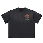 Premium Japan Racing Team Sun Fade Raw Edge Heavyweight T-Shirt