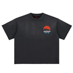Premium Festival of Speed Sun Fade Raw Edge Heavyweight T-Shirt