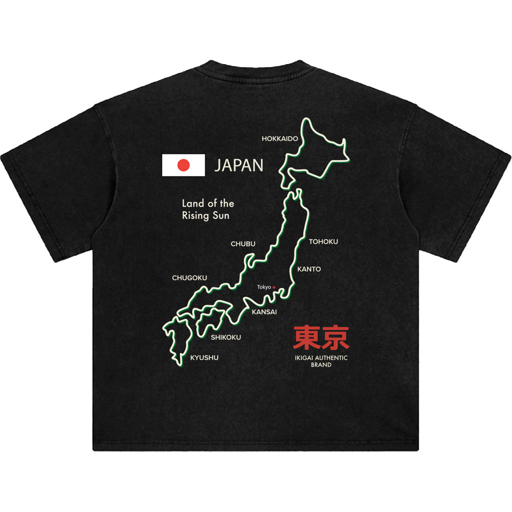 Rising Sun Map Tee