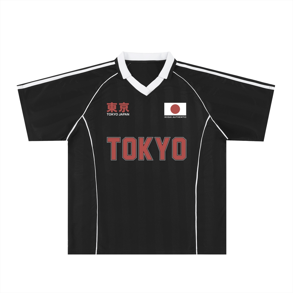 Shadow Stripe Collared Soccer Jersey