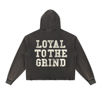 Relentless Club Vintage Frayed-Hem Hoodie