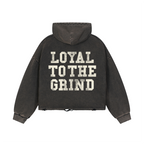 Relentless Club Vintage Frayed-Hem Hoodie