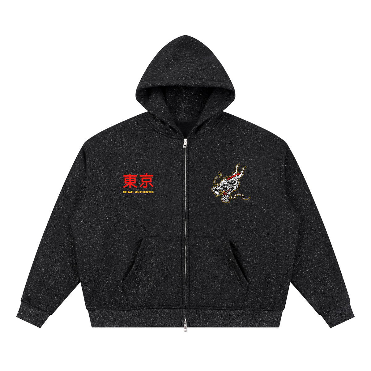 Sparkles Full Zip Boxy Hoodie