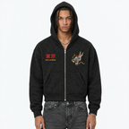 Sparkles Full Zip Boxy Hoodie