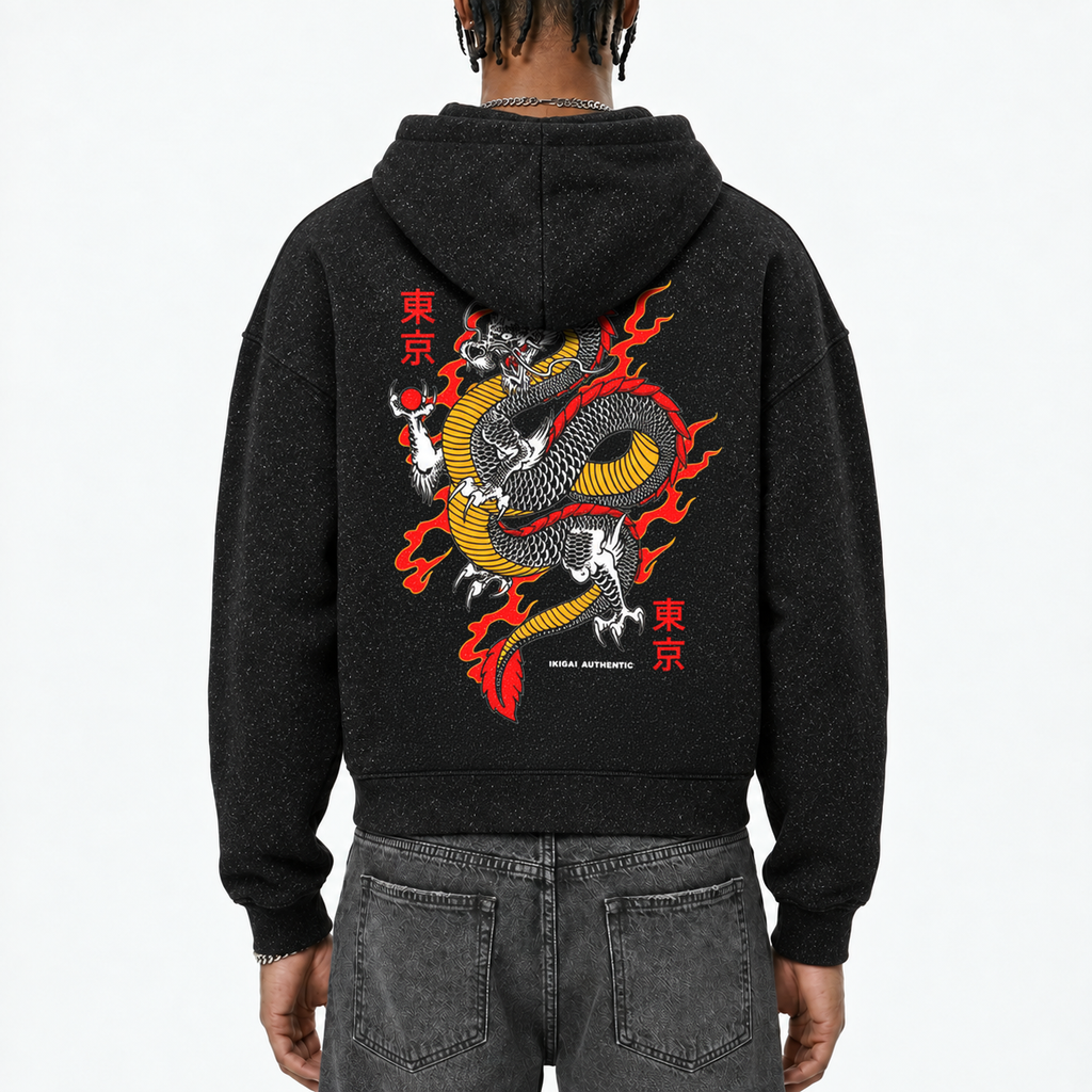 Sparkles Full Zip Boxy Hoodie