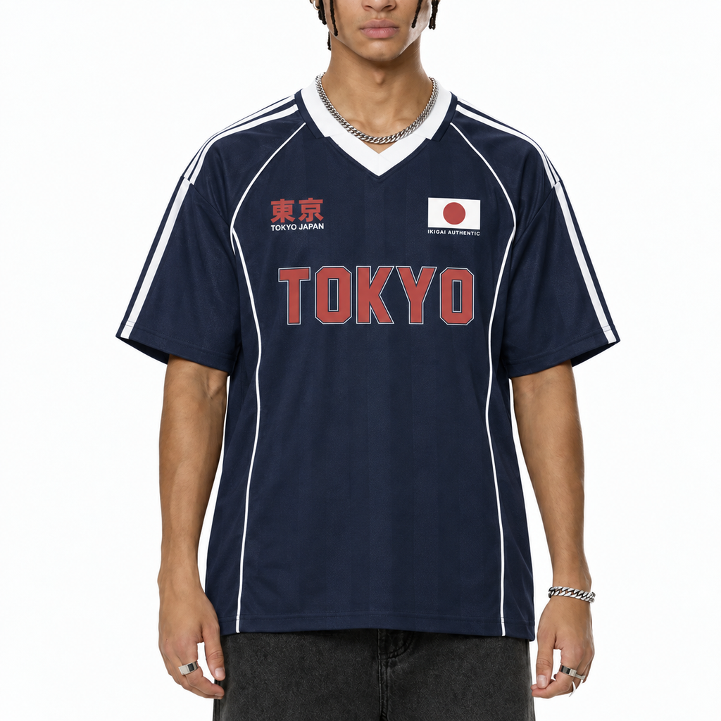 Shadow Stripe Collared Soccer Jersey