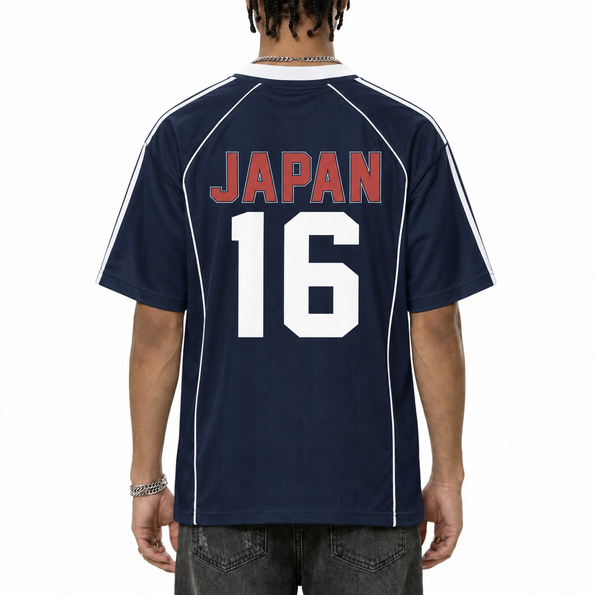 Shadow Stripe Collared Soccer Jersey