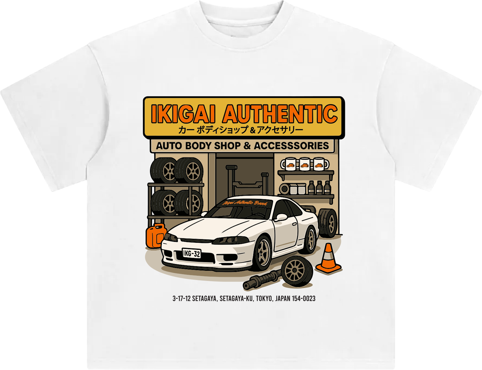 Tokyo Auto Body Shop Tee