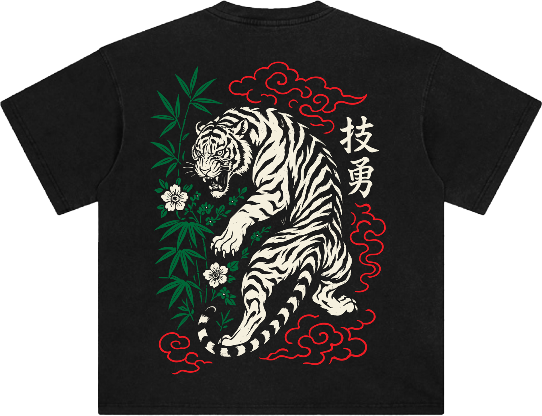 Tokyo White Tiger Tee