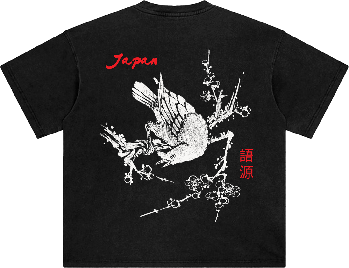 Japanese Crow Birds Tee