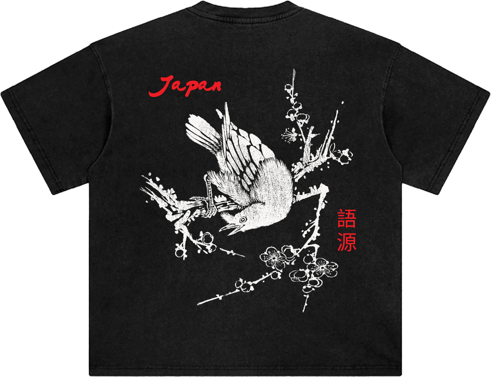 Japanese Crow Birds Tee