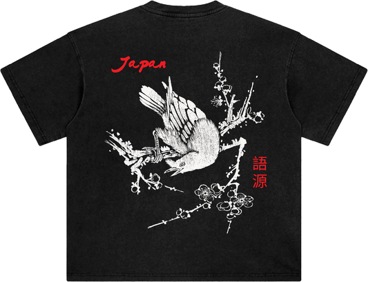 Japanese Crow Birds Tee