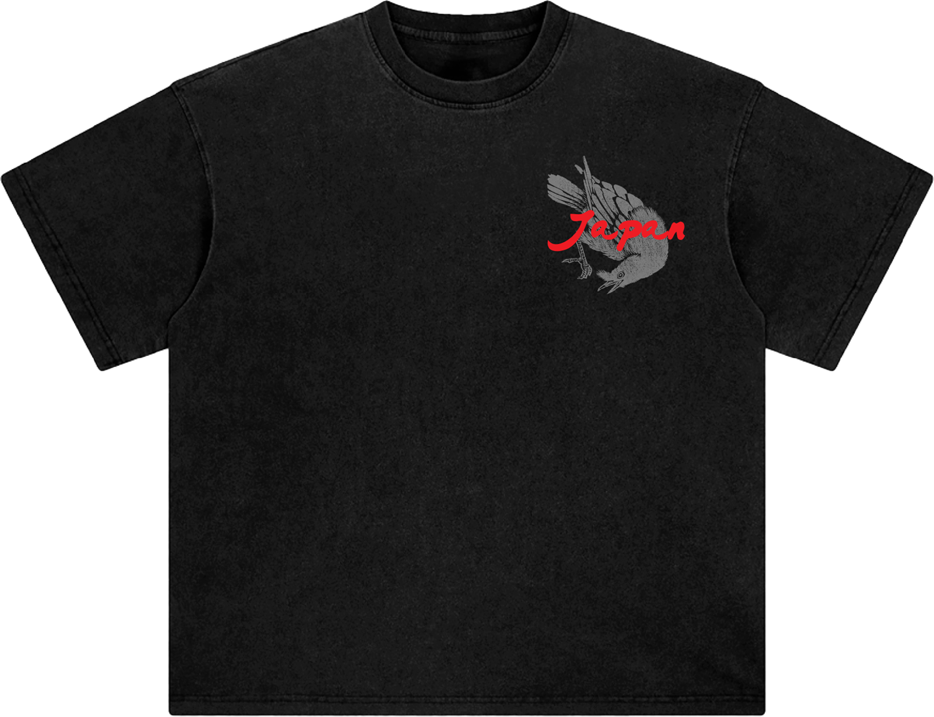 Japanese Crow Birds Tee