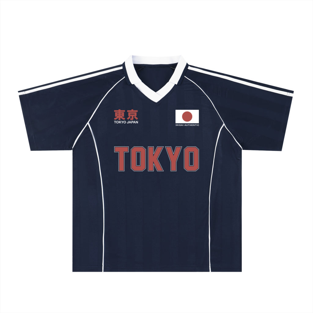 Shadow Stripe Collared Soccer Jersey