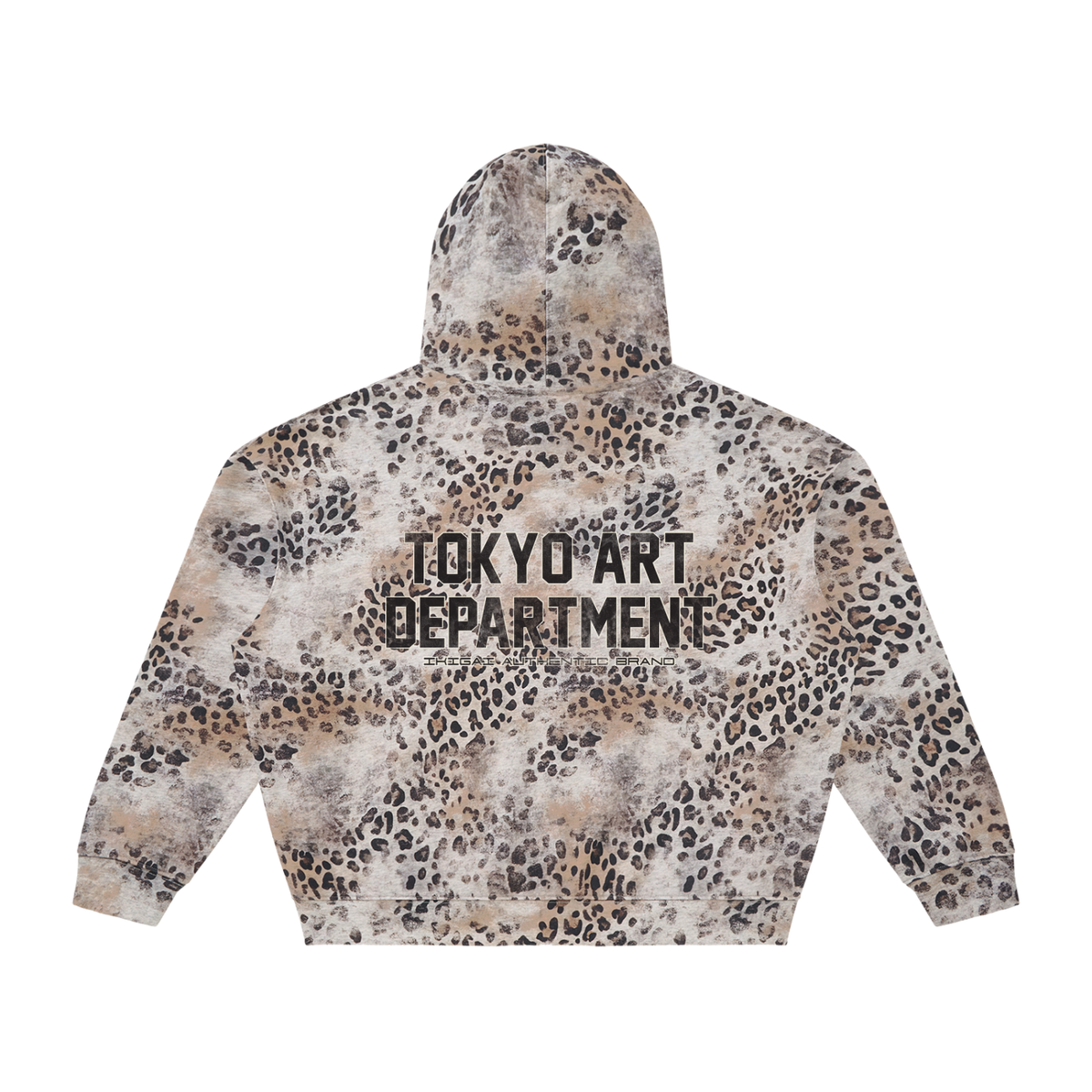 Vintage Wash Leopard Full Zip Hoodie