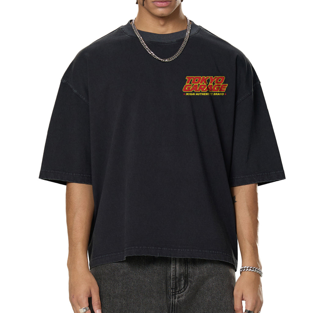 Premium Tokyo Garage Vintage Washed Boxy T-Shirt