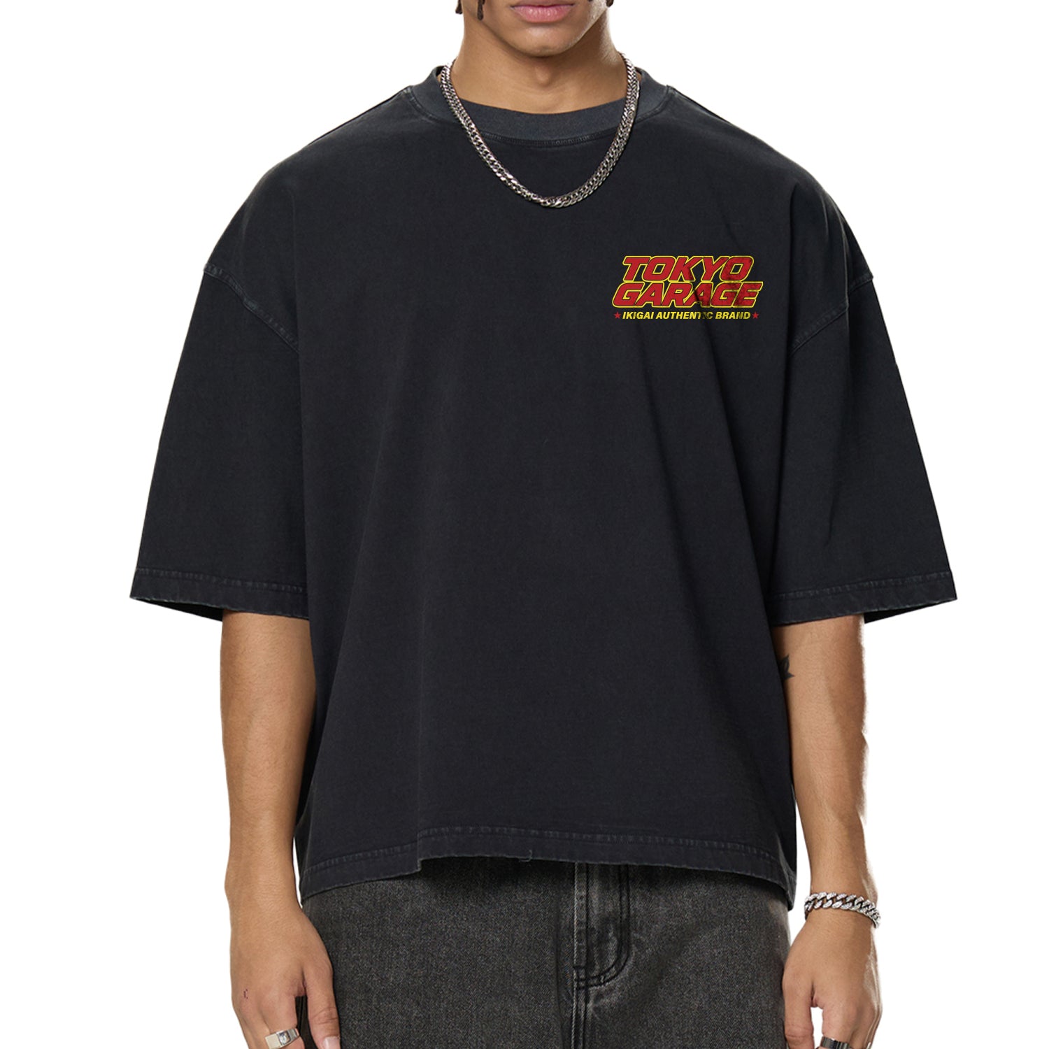 Premium Tokyo Garage Vintage Washed Boxy T-Shirt