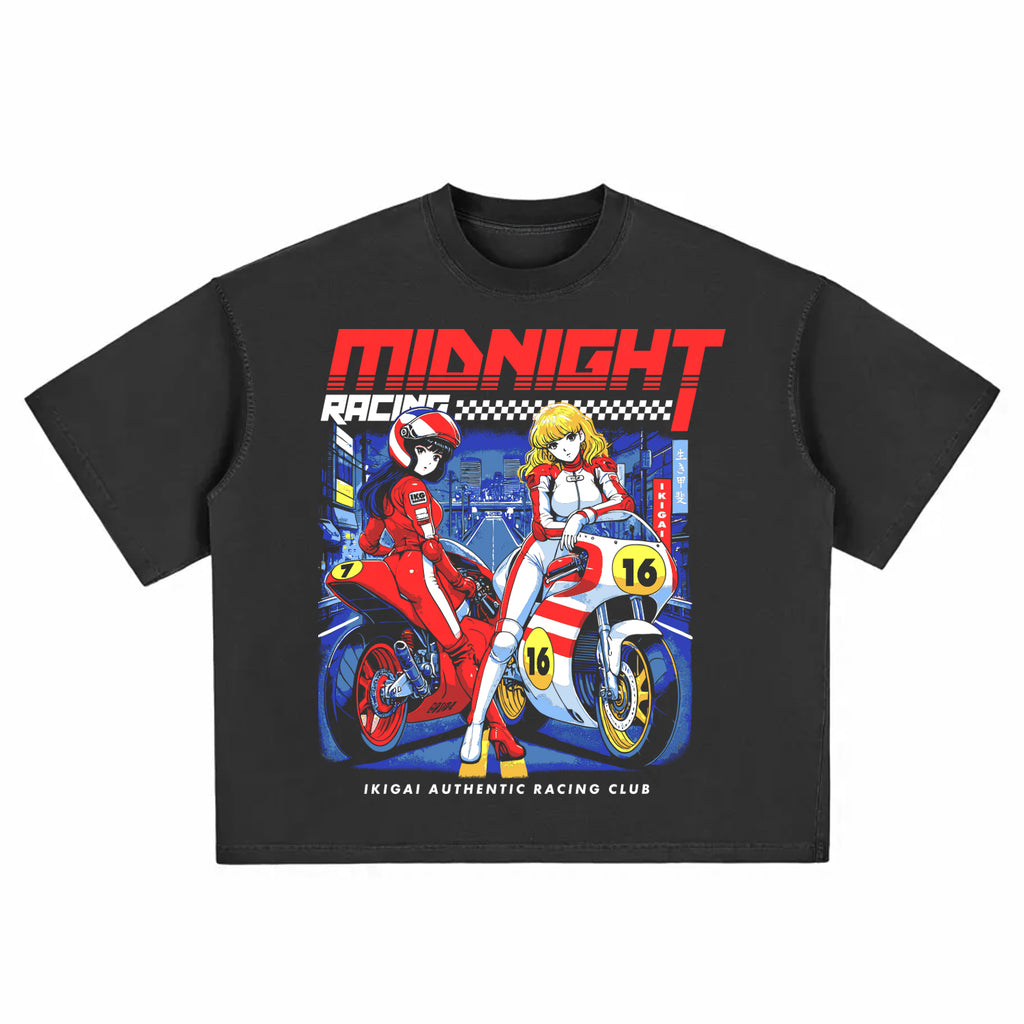 Premium Midnight Racing Vintage Washed Boxy T-Shirt
