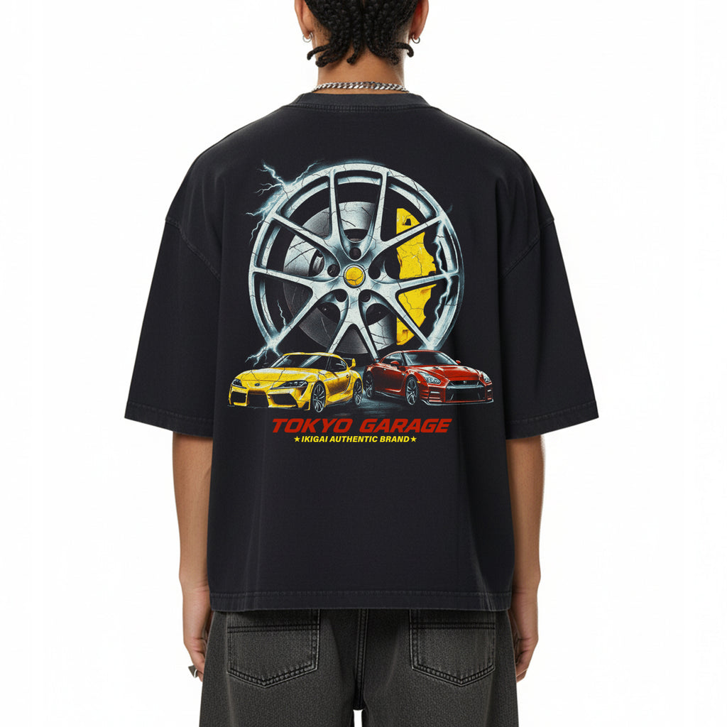 Premium Tokyo Garage Vintage Washed Boxy T-Shirt