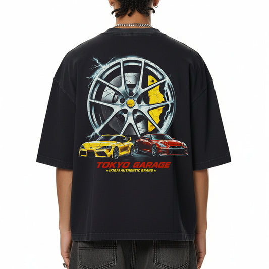 Premium Tokyo Garage Vintage Washed Boxy T-Shirt